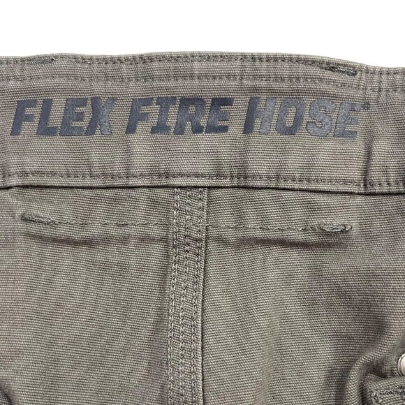 Duluth Trading Co Mens 46 Gray Flex Fire Hose Cargo Shorts Utility Pockets - Picture 5 of 15